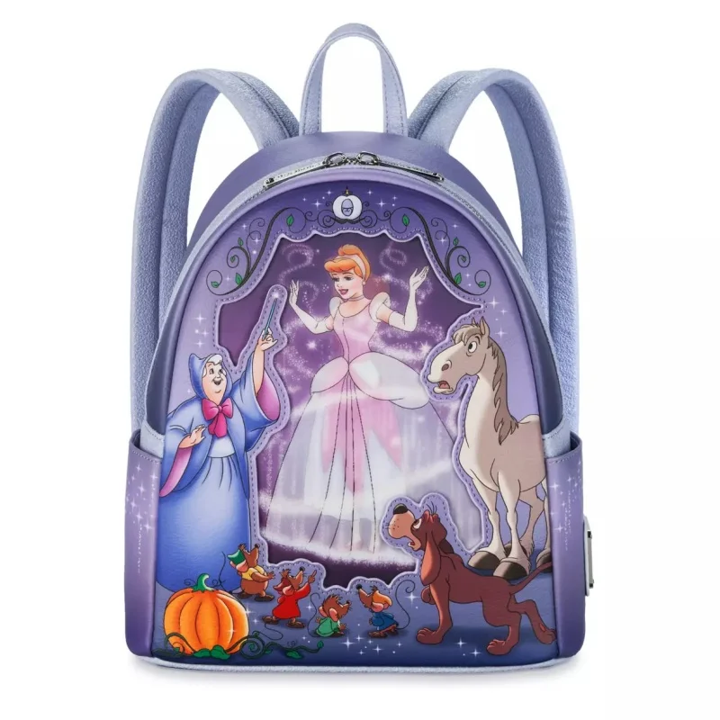 New Hot Disney Loungefly Beauty And Beast Lion King Mini Backpack Children'S Outdoor Leisure Bags Cute For Girl Birthday Gifts