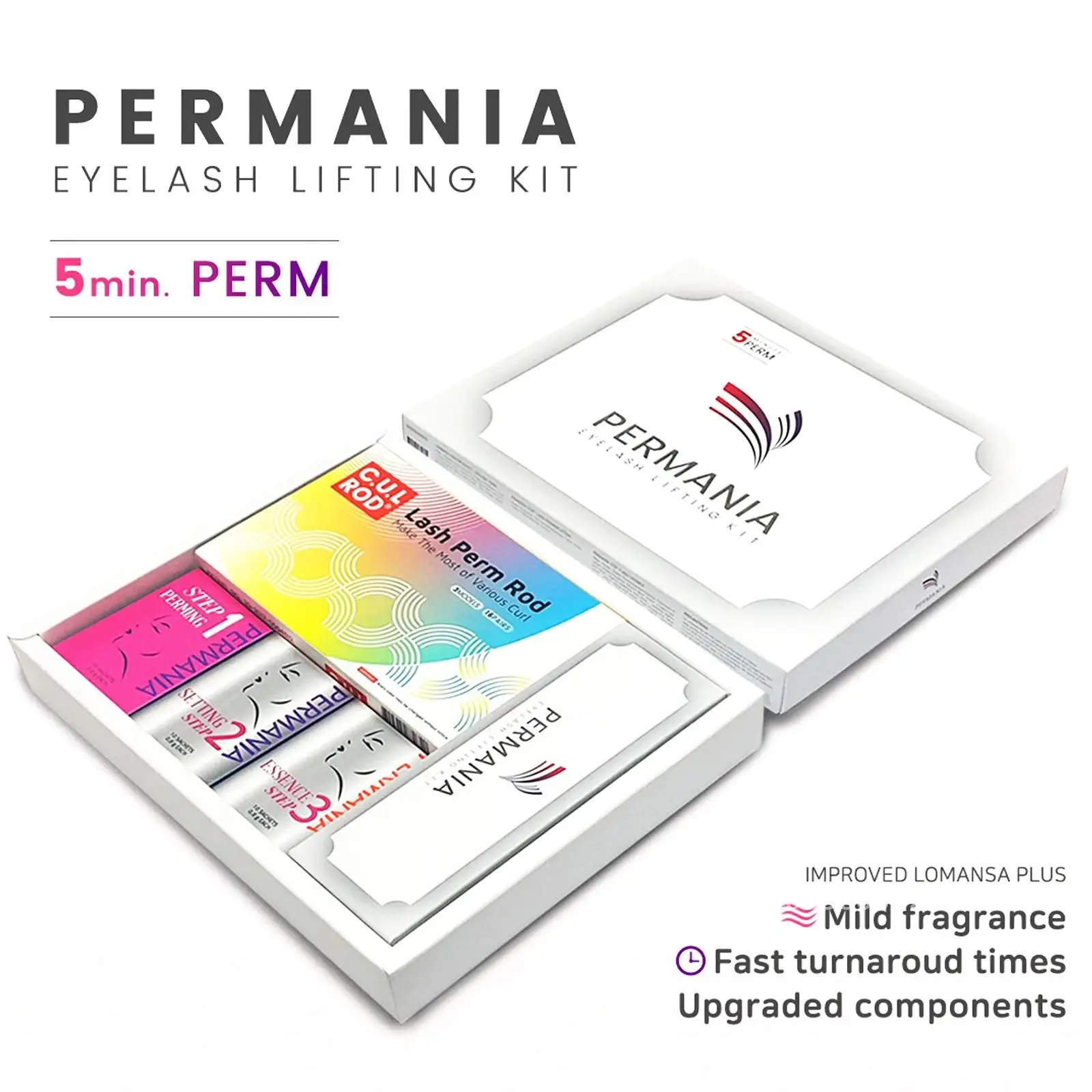 Korea Lomansa Plus Permania 9 Min 5 Min Lash Lift Kit Set Groei Perm Lange Wimper Tool Behandeling Blijvende Make-up Lifting Korea