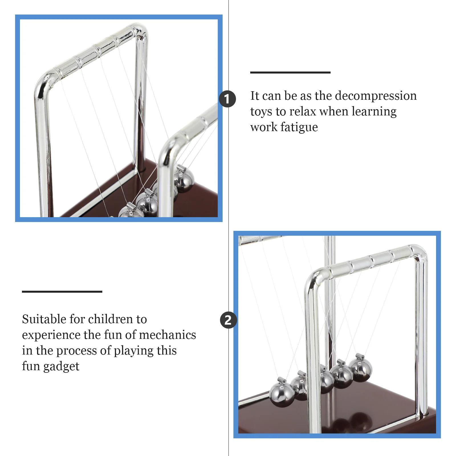 Newton Swings The Newton's Cradle Newtons Physics Teaching Gadget Balance Bumper Desk Decor Toys