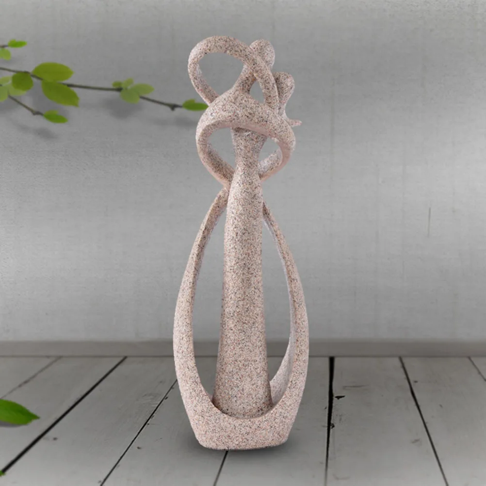 

Abstract Human Figure Sculpture 8x5x23cm Handmade Resin Deity Statue for Home Garden Decoration Art Ornament Resin