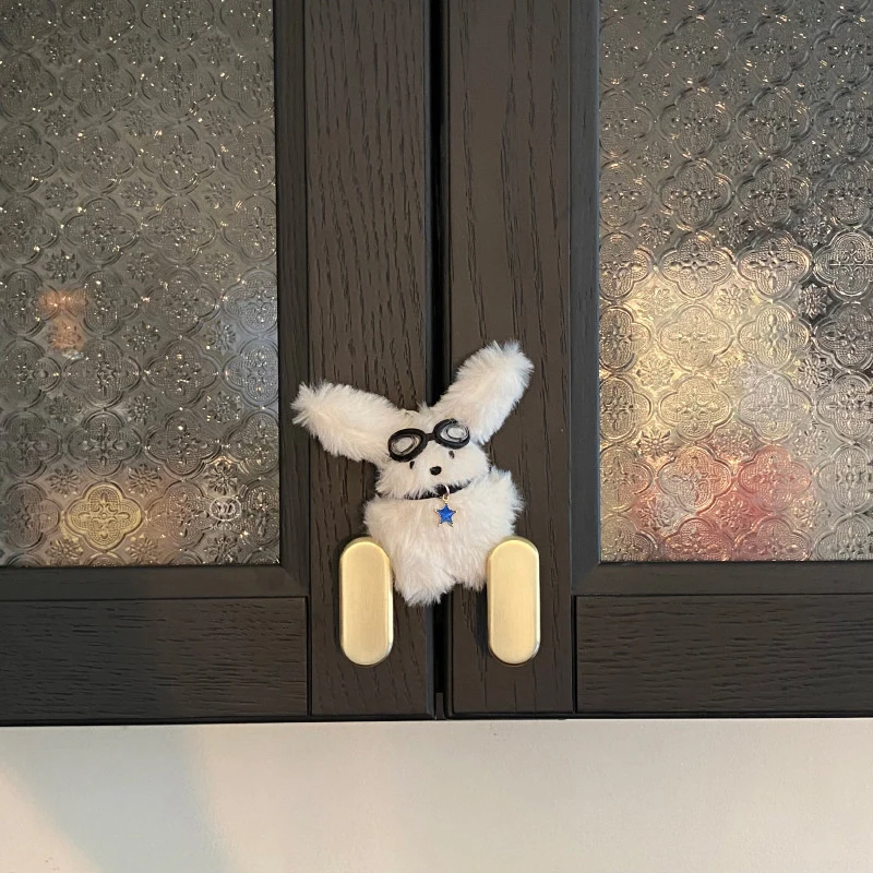 1PCS Cute Plush Rabbit Doll Key Chains Ring Woman Keychain Bag Charms Toy Car Keyring Party Gift Trinket Gifts for Friends