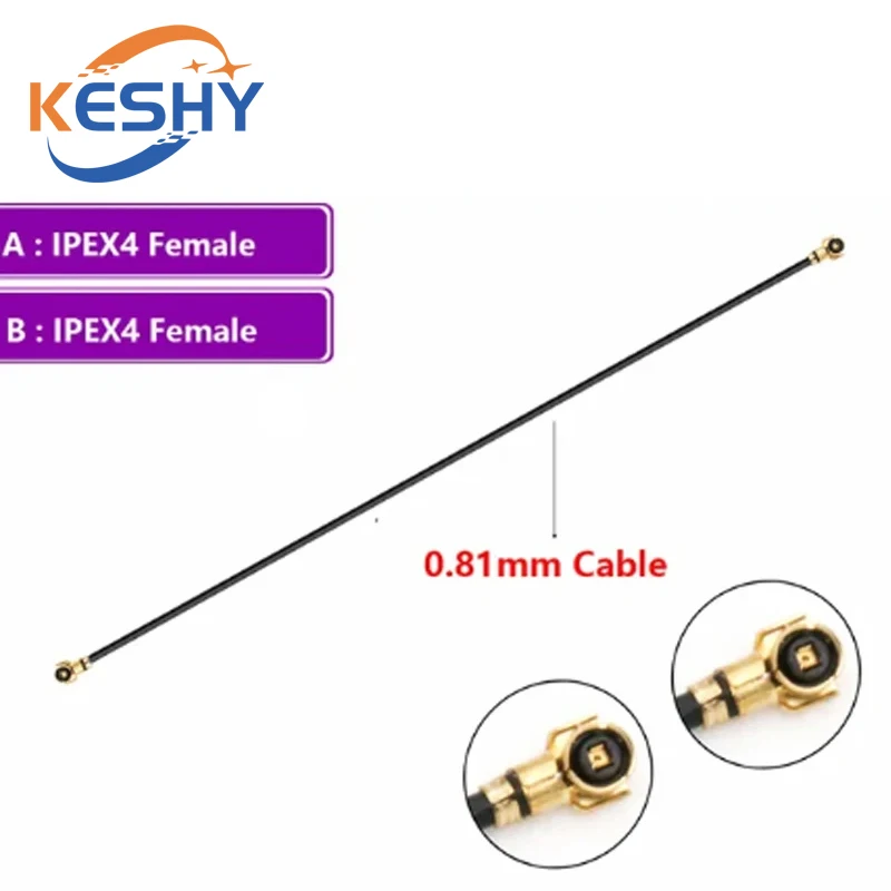 5 pièces wifi queue de cochon UHF4 IPX4 IPEX4 à UHF4 IPX4 IPEX4 RG0.81 câble queue de cochon pour routeur 3g 4g modem