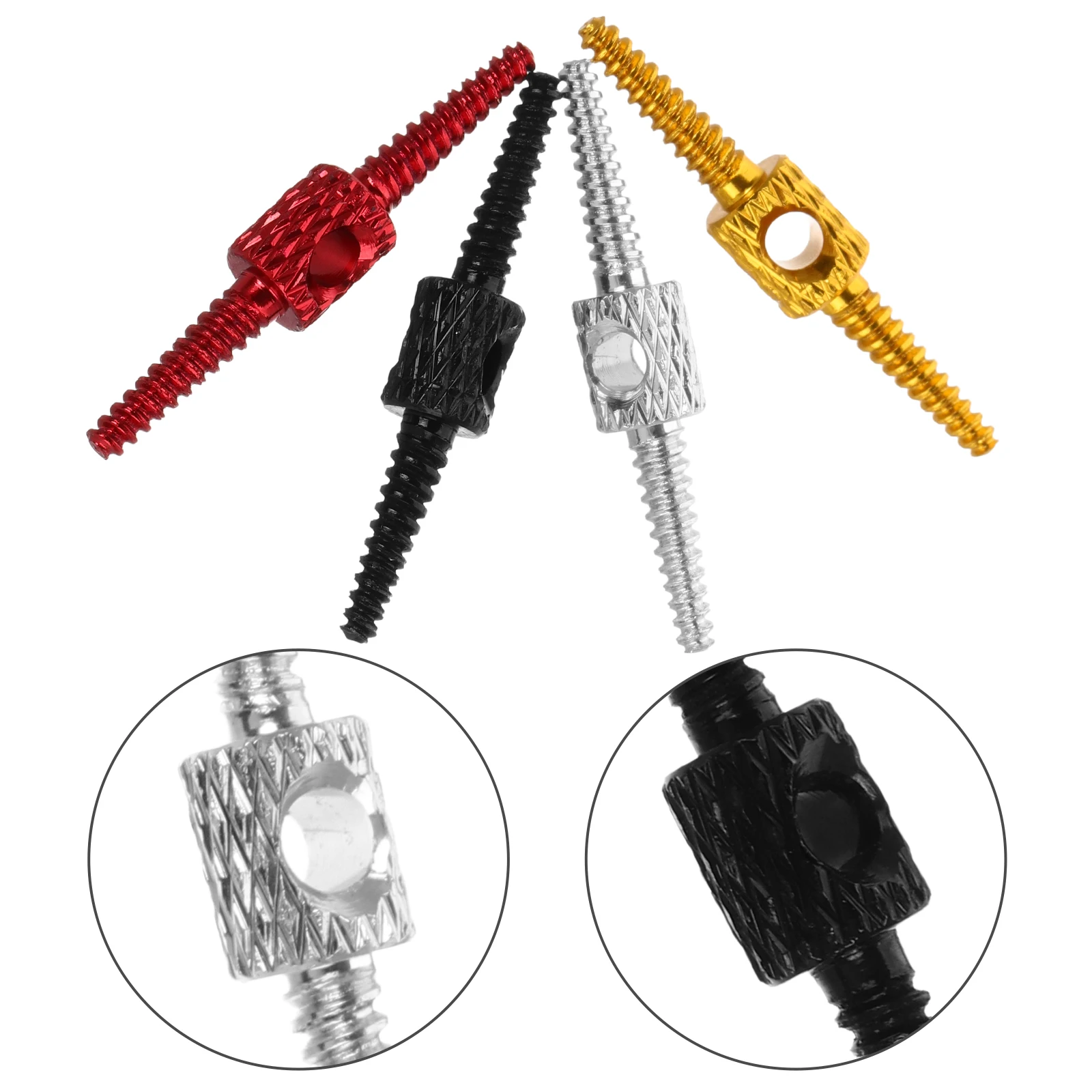 

4 Pcs Bicycle Accessories Bike Cable End Caps Crimps Tubing Aluminum Alloy Bicycles