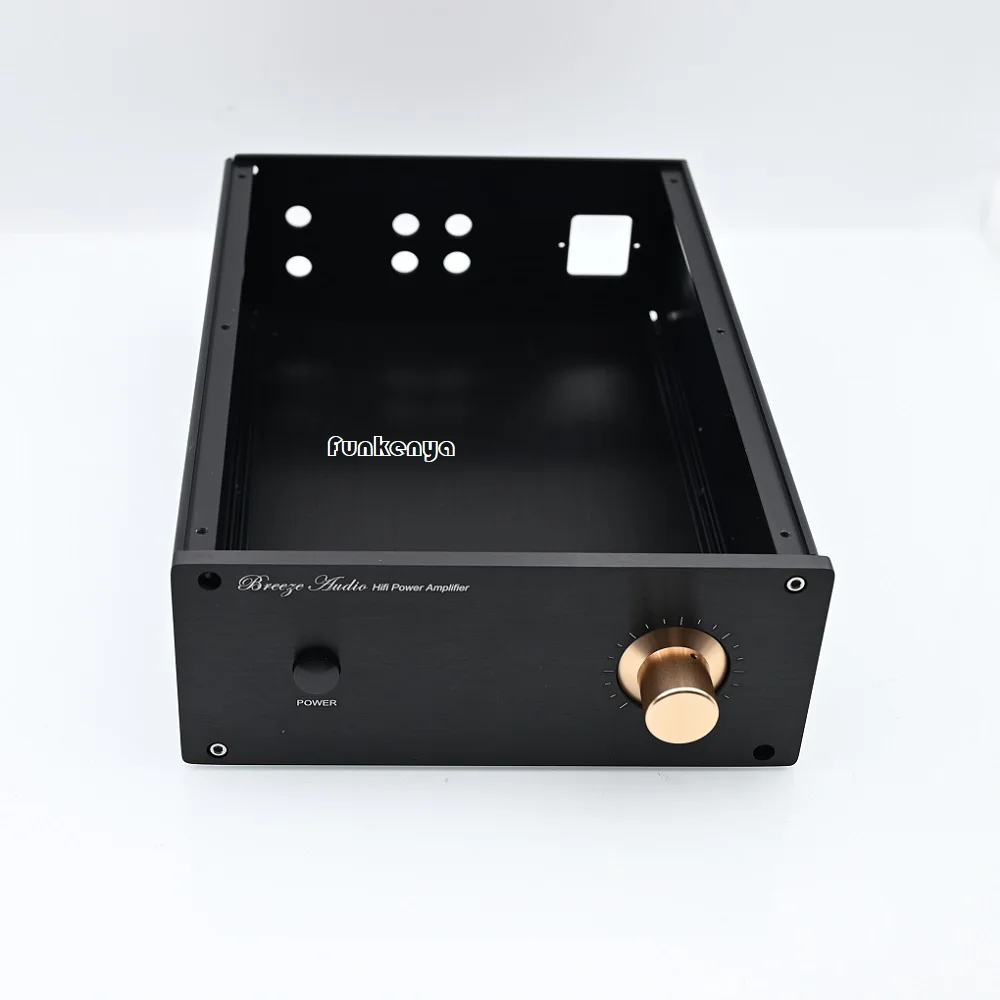 220x90x310mm DIY Knob Power Amplifier Chassis Aluminum Audio Preamplifier Amp Headphone Shell Hi End DAC Enclosure Preamp Case