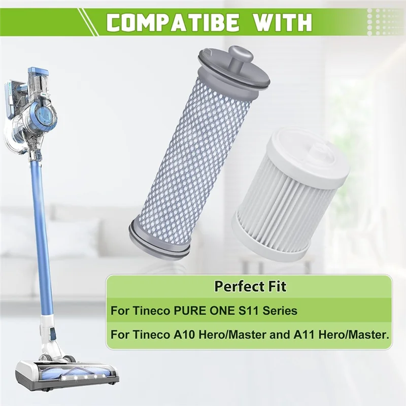 【aujourd'hui-seulement-@】-pour-aspirateurs-tineco-a10-a11-s11-s12-ea10-s1-pure-one-series-porte-filtre-avec-filtres-a-mailles-lavables
