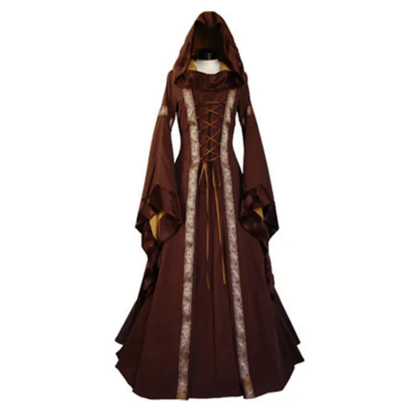 Trajes europeos del siglo XIX para mujer, Vestido Medieval renacentista con capucha, princesa gótica victoriana Vintage, novedad de 2025 ☆ wrl ☆