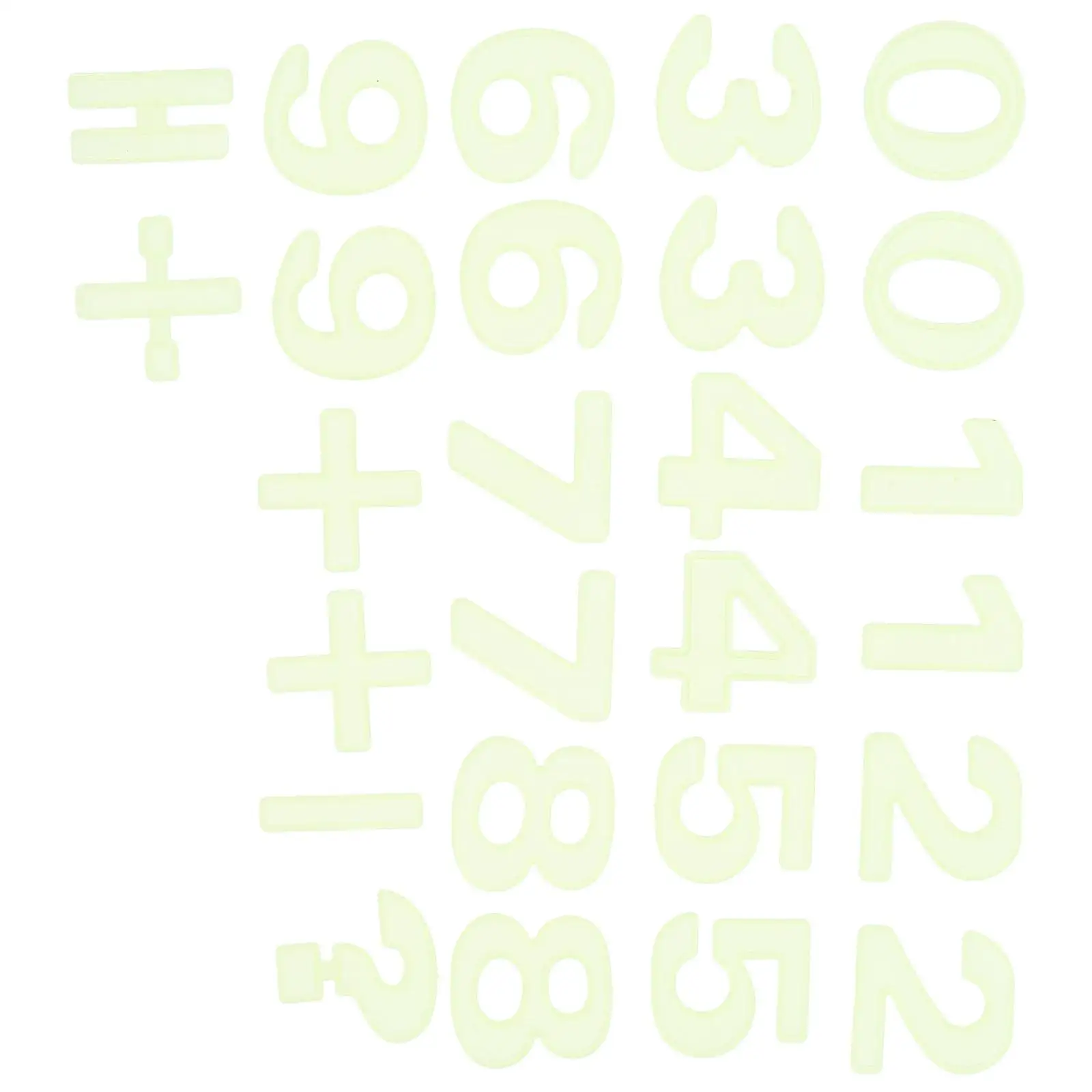 

26 Pcs Digital Stickers Luminous Wall Decor Kids Bedroom Classroom Educational Tool Creative Glowing Decals