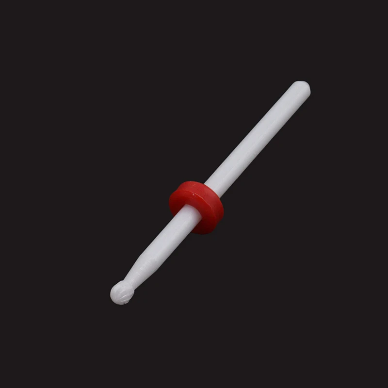 Ball Shape Cuticle Clean Bit White Ceramic Nail Drill Bit Art Salon Electric Drill Ceramic Nail Drill Bit For Nail High Quality - Image 3