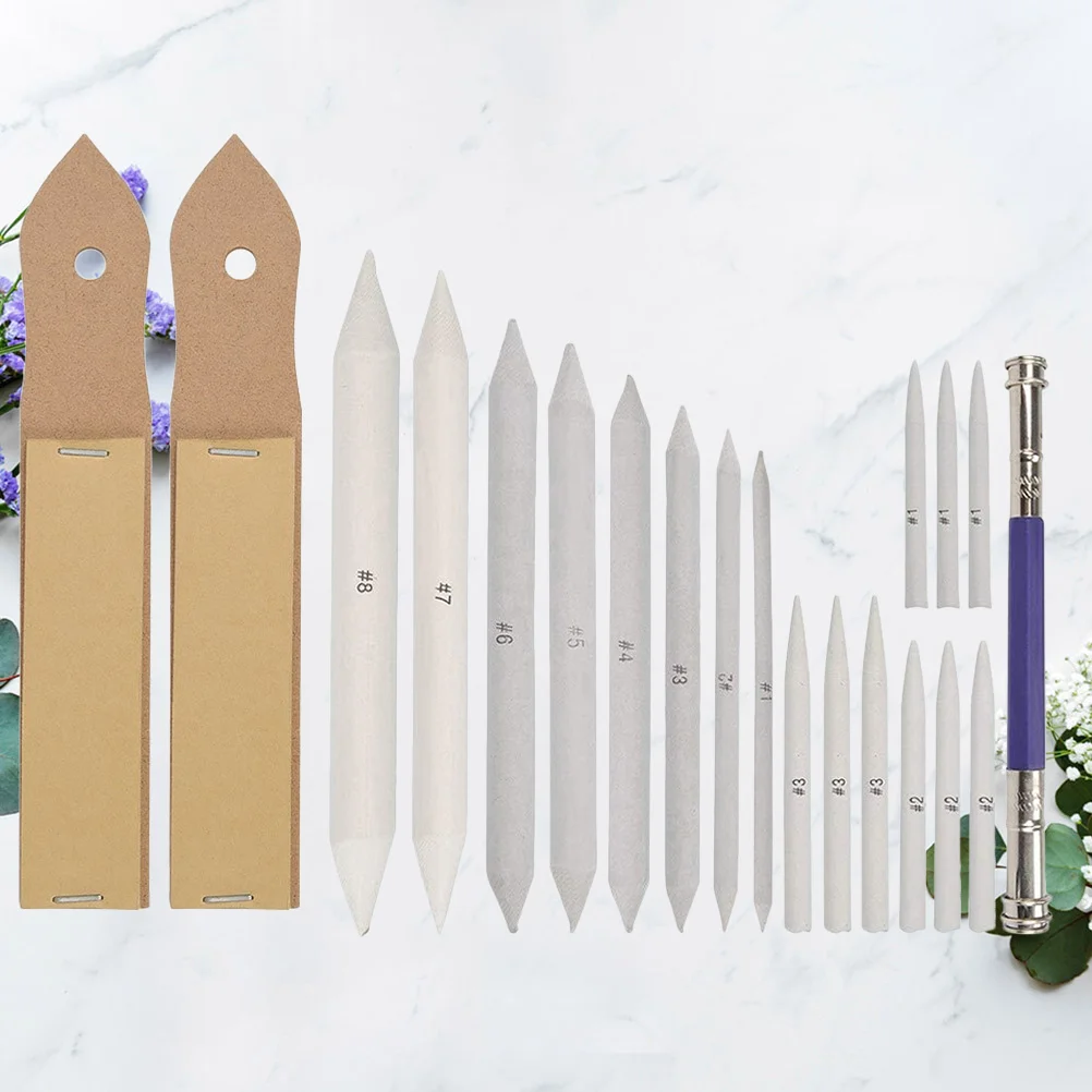 

Sketch Tools Set Blending Stumps For Pencil Charcoal Pastel Drawing Art Students Beginner Kit Pencil Extender Rubber