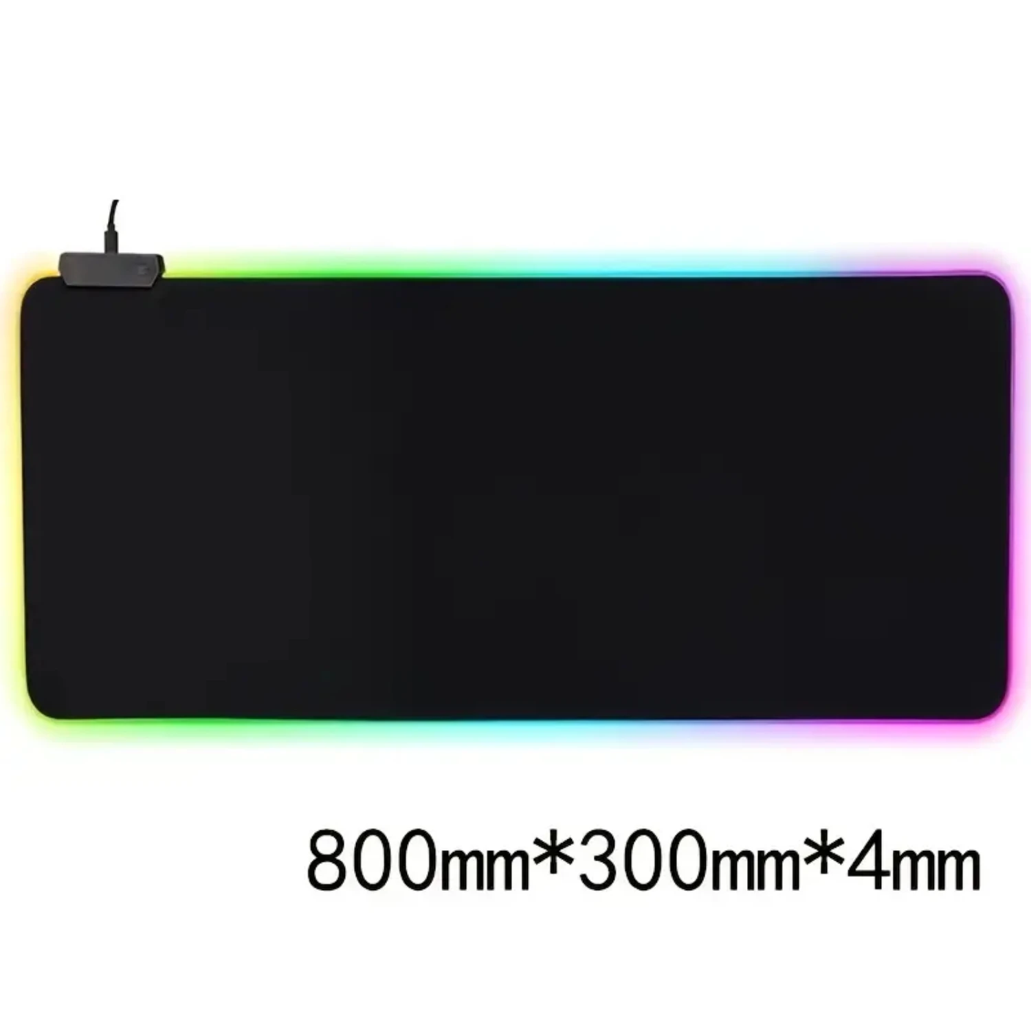 Alas Mouse Gaming Alas Meja Keyboard Ultra Halus dengan Mode Pencahayaan Alas Mouse Karet Anti Selip