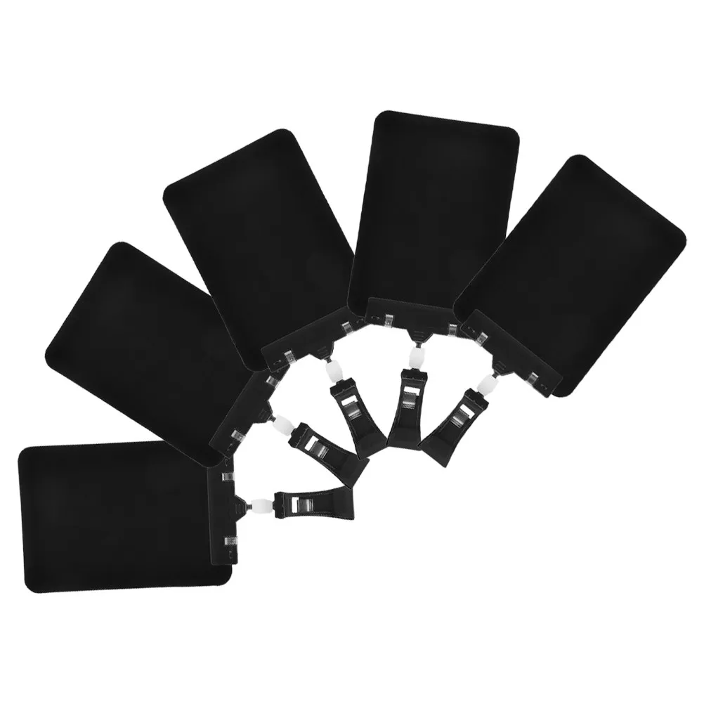 

5Pcs Clear Visible Dry Erase Produce Price Tags with Strong Clip Sturdy Plastic Mini Chalkboard Signs for Fruit Shop Retail