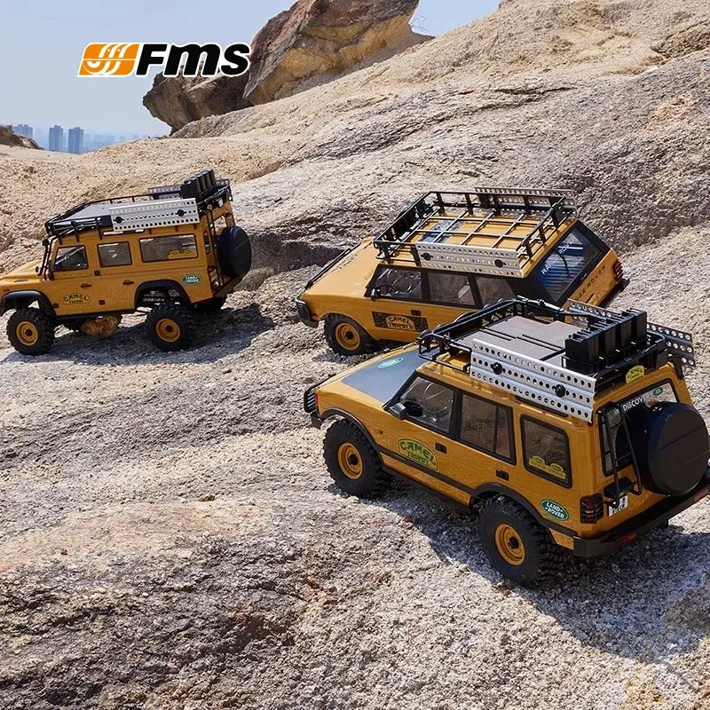 

FMS 1/10 Scale Camel Cup Land Rover RC Remote Control Climbing Car Officially Authorized Simulation Model Toy for Ages 14+