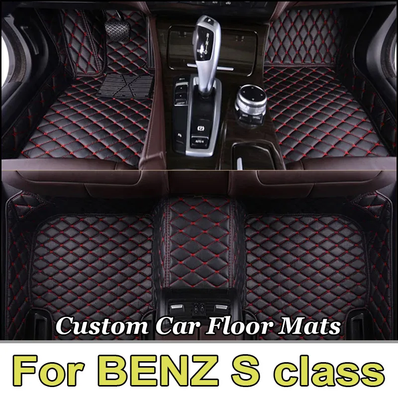 Car floor mats for BENZ S class W221 2004-2013 2005 2006 2007 Custom auto foot Pads automobile carpet cover interior accessories