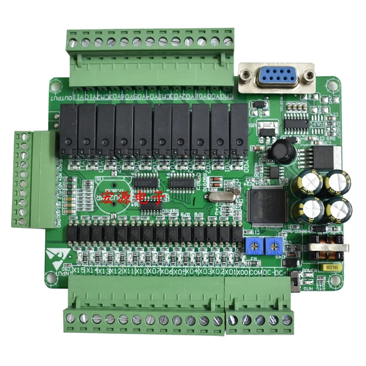 Imagem -03 - Placa de Controle Industrial do Plc Entrada 14 Saída 10 6ad 2da Comunicação 485 Rtc Fx3u24mr Fx3u-24mt