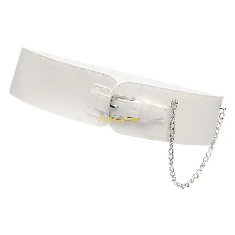 N58F Stylish Waist Belt With Elastic Band Perfect For Dresses And Shirt Trendy Cincher Belt for Women Daily Outfit Enhancer