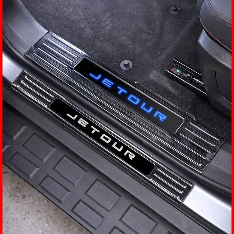For JETOUR Traveler Door Sill Strip Modification Parts Shanhai T2 Welcome Pedal Special Accessories Interior Decoration Supplies