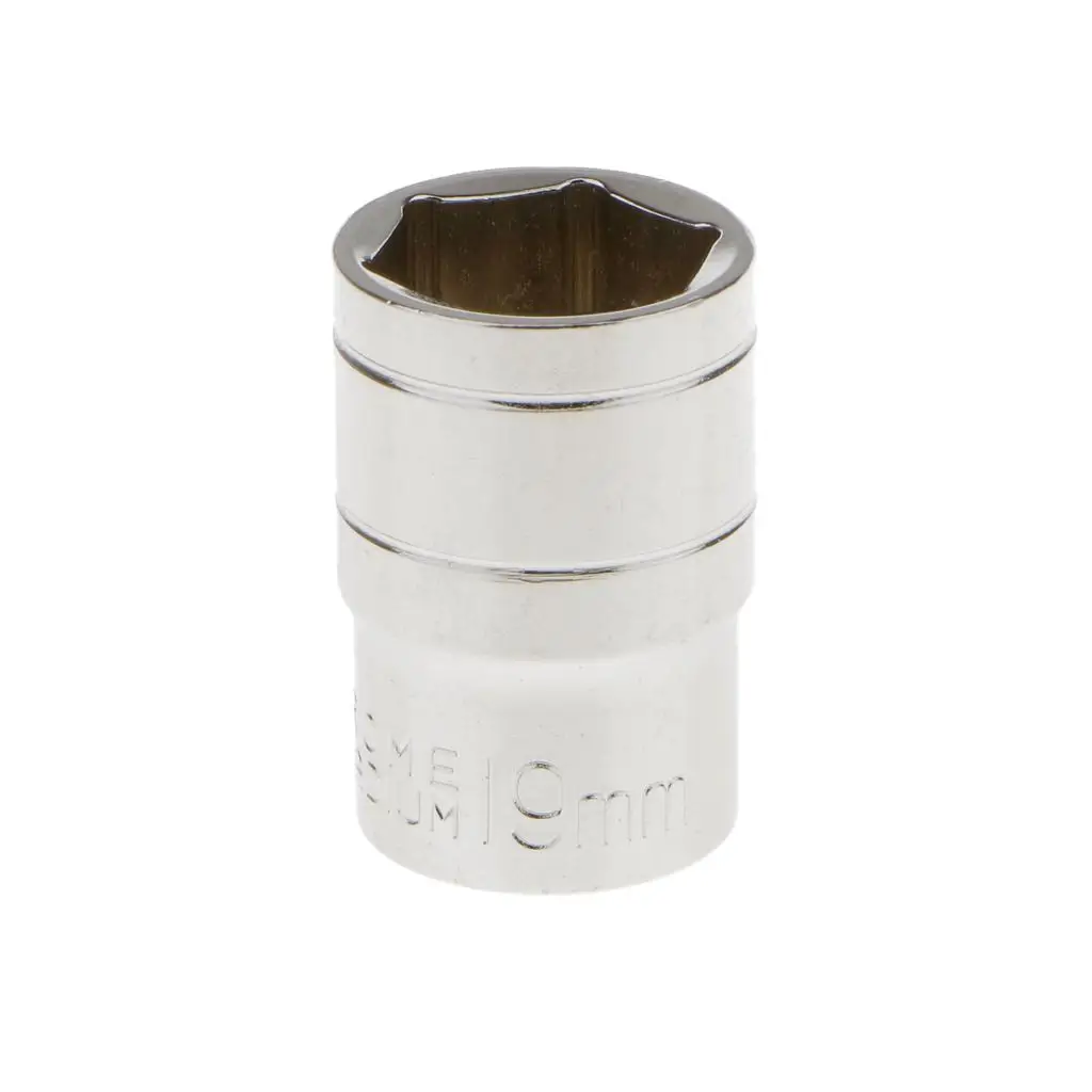 

19mm Short 1/2" Drive Socket Metric Hexagonal Chrome Winding Vanadium Part