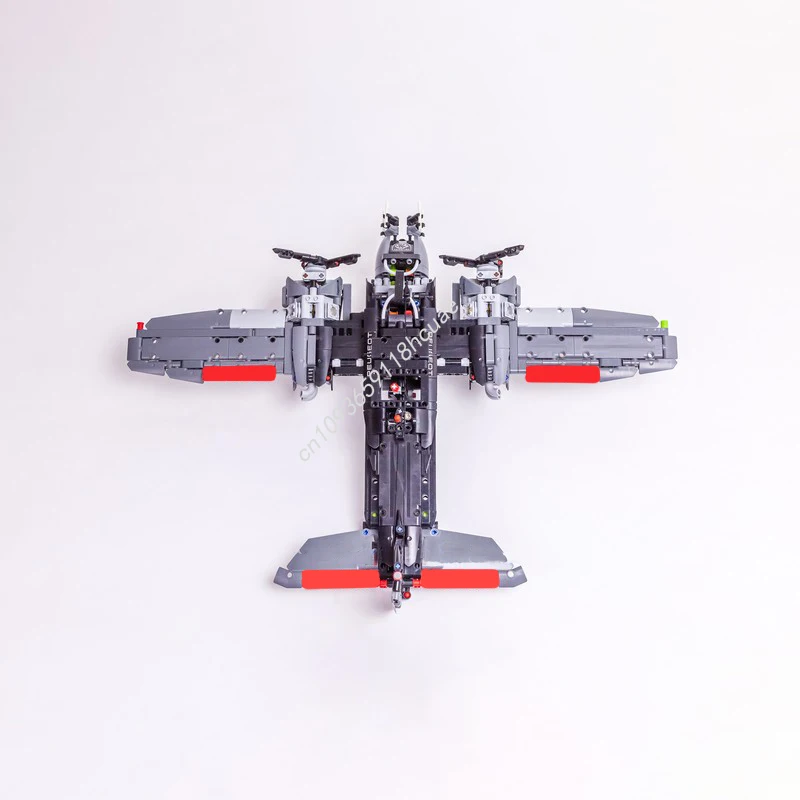 1136 шт. MOC двухмоторный многоцелевой боевой самолет технические строительные блоки пластиковые рождественские игрушки идея подарка изготовление кирпича