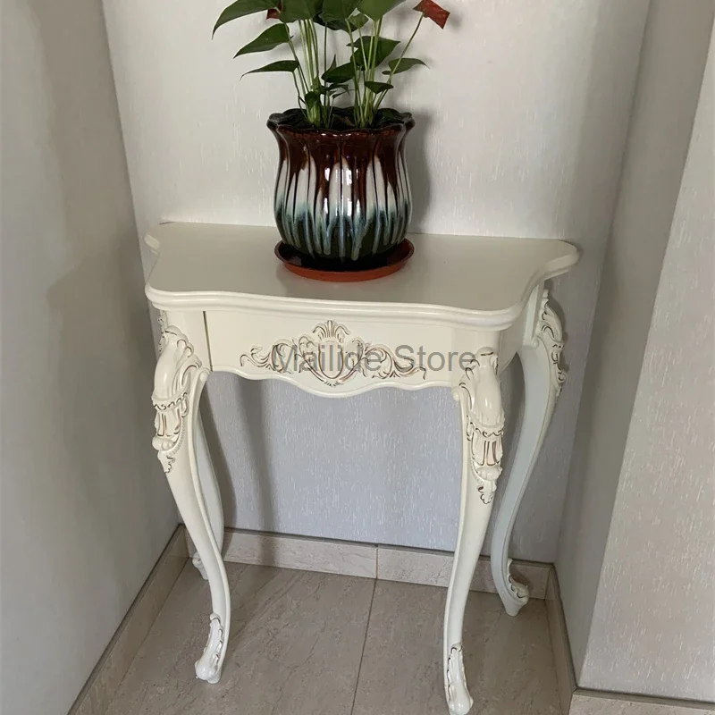 Modern Solid Wood Console Table Living Room Furniture Against The Wall Consol Entrance Table Home Corridor Decoration Table