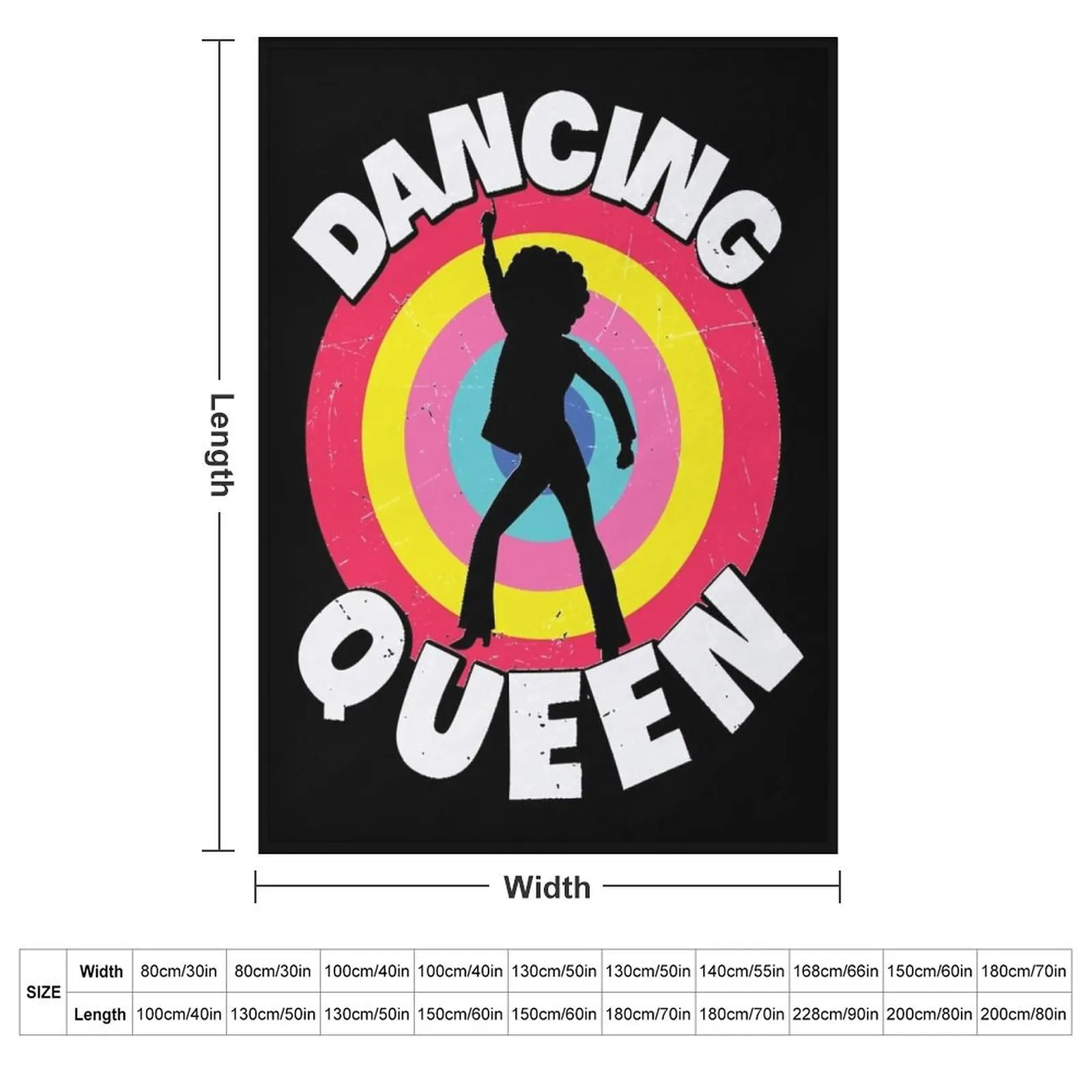 Dancing-Queen-Roller-Disco-Outfit-Essential-T-Shirt Throw Blanket couch cozy soft plush fuzzy picnic outdoor blanket