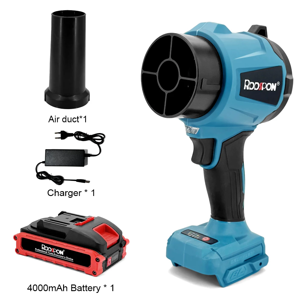 3000W Powerful Air Blower Brushless 320000RPM Electric Turbo Jet Blower Leaf Blower Dust Blowing Tools For Makita Battery
