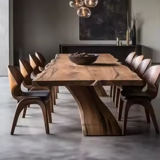 Italian designer dining room furniture solid wood oak chair modern dining chair
