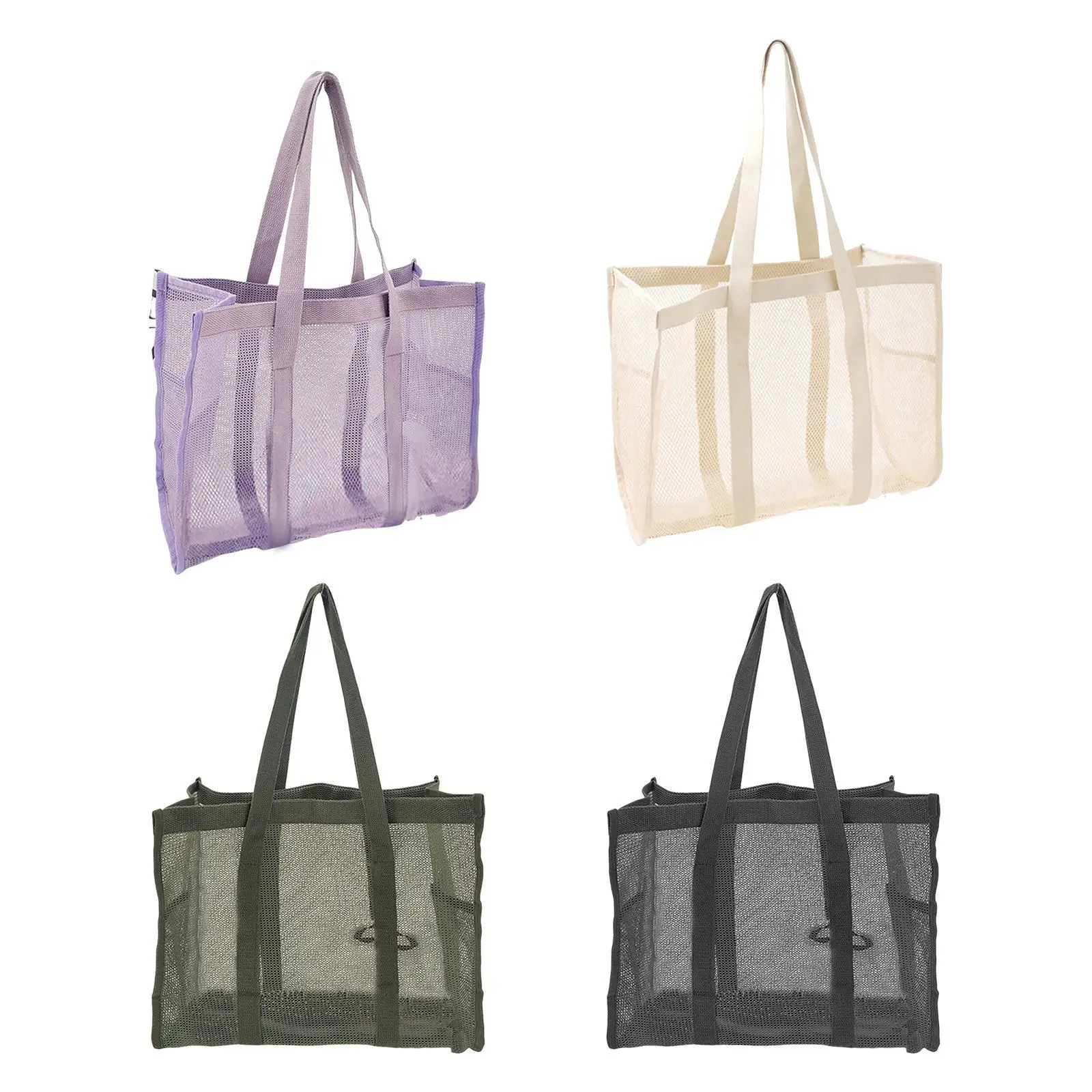 

Сетчатая сумка для душа Caddy, легкая быстросохнущая подвесная сумка для туалетных принадлежностей на шнурке для пляжа, плавания, тренажерного зала, женщин и мужчин, кемпинга