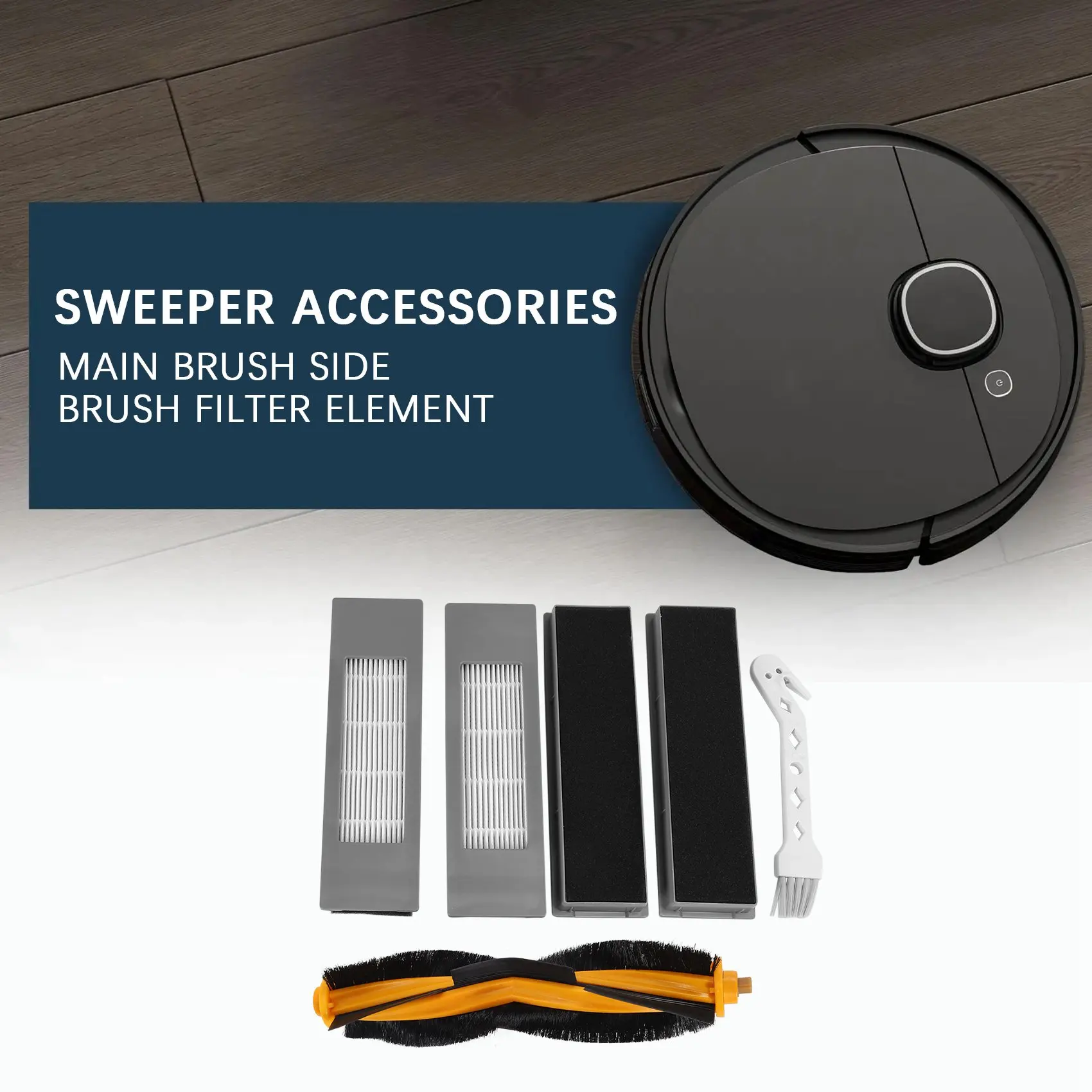 Kit de pièces de rechange pour aspirateur robot Ecovacs Deebot OZMO 920, 950, T5, T8 AIVI, kit d'accessoires, brosses Pound