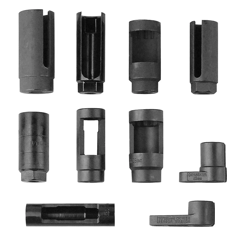 Rimoody 10 قطعة مجموعة مقابس مستشعر الأوكسجين الاستشعار ضغط الزيت إرسال وحدة مجموعة إزالة 3/8 بوصة 1/2 بوصة O2 الاستشعار وجع محركات