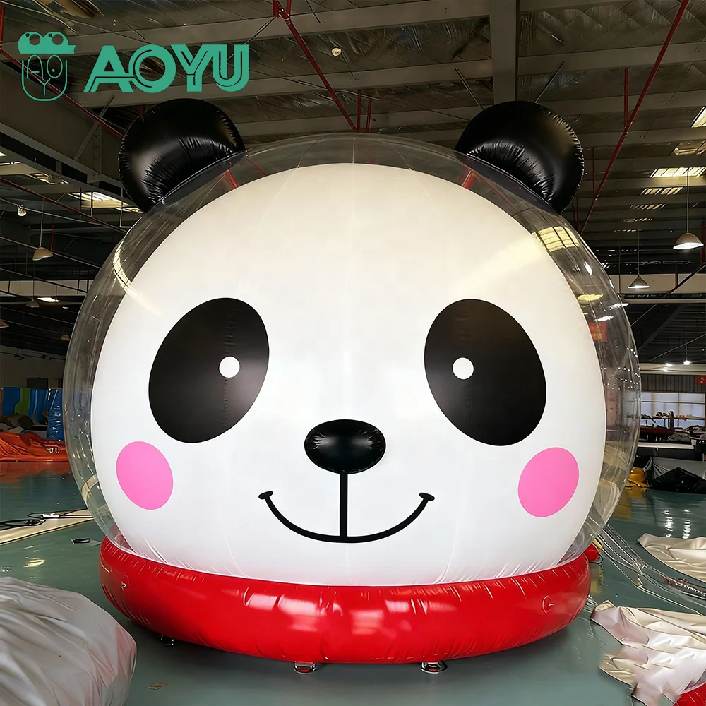 Clear Top Inflatable Lodge Bubble Jump Trampoline Dome Bouncy House With Air Blower Kids Outdoor Play Equipment For Rental