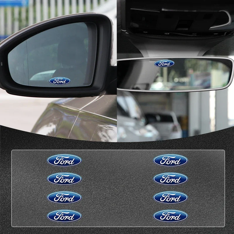 Car Wide-angle Rearview Mirror Reverse Back Rear Mirror Stickers For Ford Focus 3 MK2 MK3 Fiesta MK7 Mondeo MK4 Ranger Fusion KA