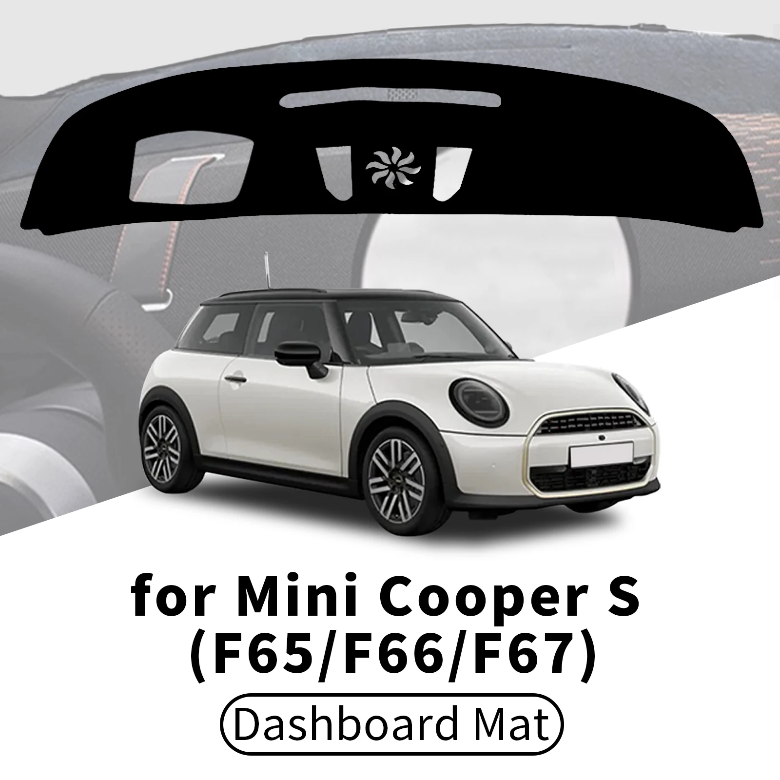 

for BMW Mini Cooper S 2026-2024 F65 F66 F67 Car Dashboard Cover Dashmat Sunshade Anti‑Glare Dash Mat Interior Accessories