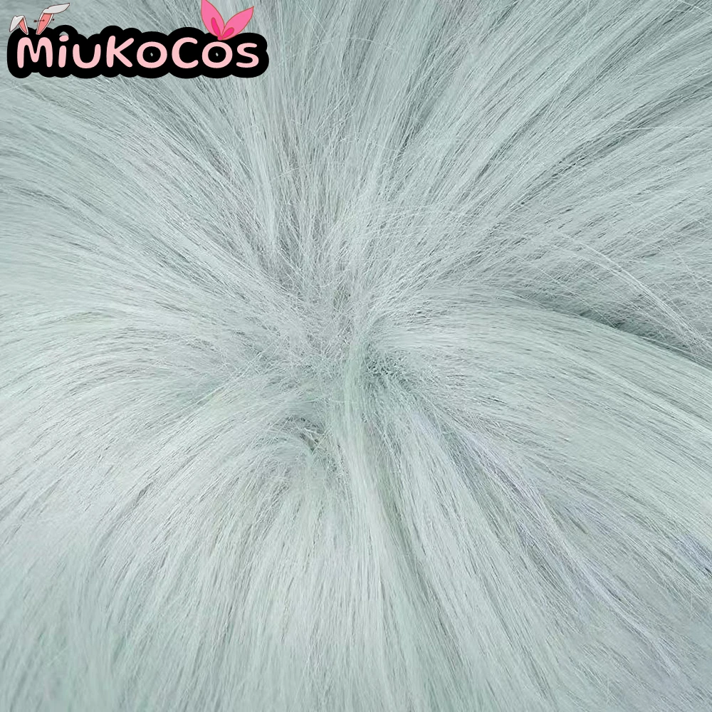 EN STOCK hasta la peluca de Cosplay MiukoCosplay Anime Alien Stage Cosplay peluca corta de Cosplay verde menta