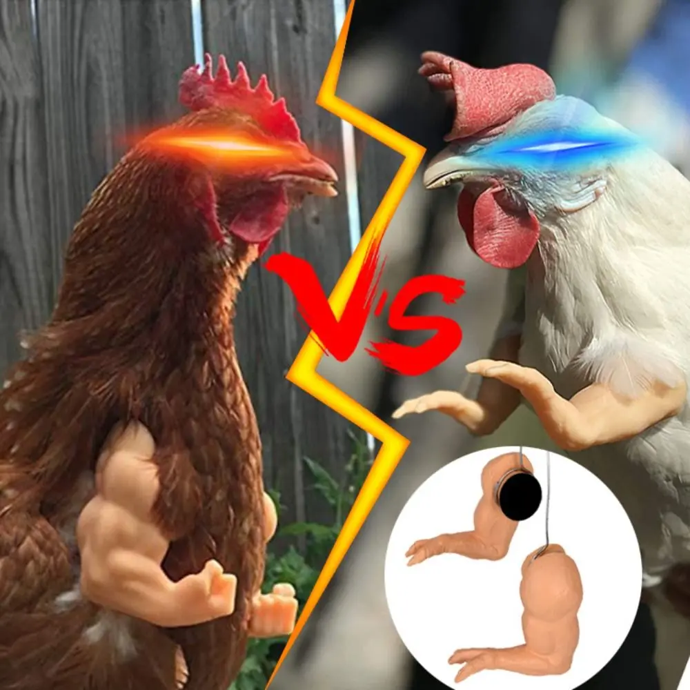 Universal Funny Fighting Chicken Arms Giant Arm Novelty Wearing Muscle Arm Artificial Chicken Arm Decoration Pet Theme Party