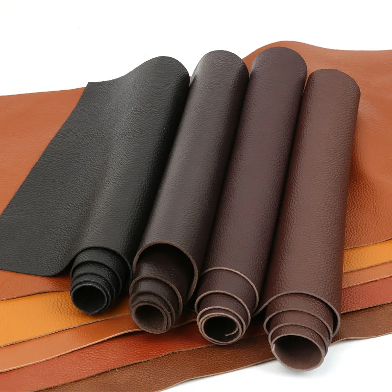 First layer cowhide leather, genuine leather fabric, leather deep brown chestnut sofa, renovated seat headboard soft bag, yellow