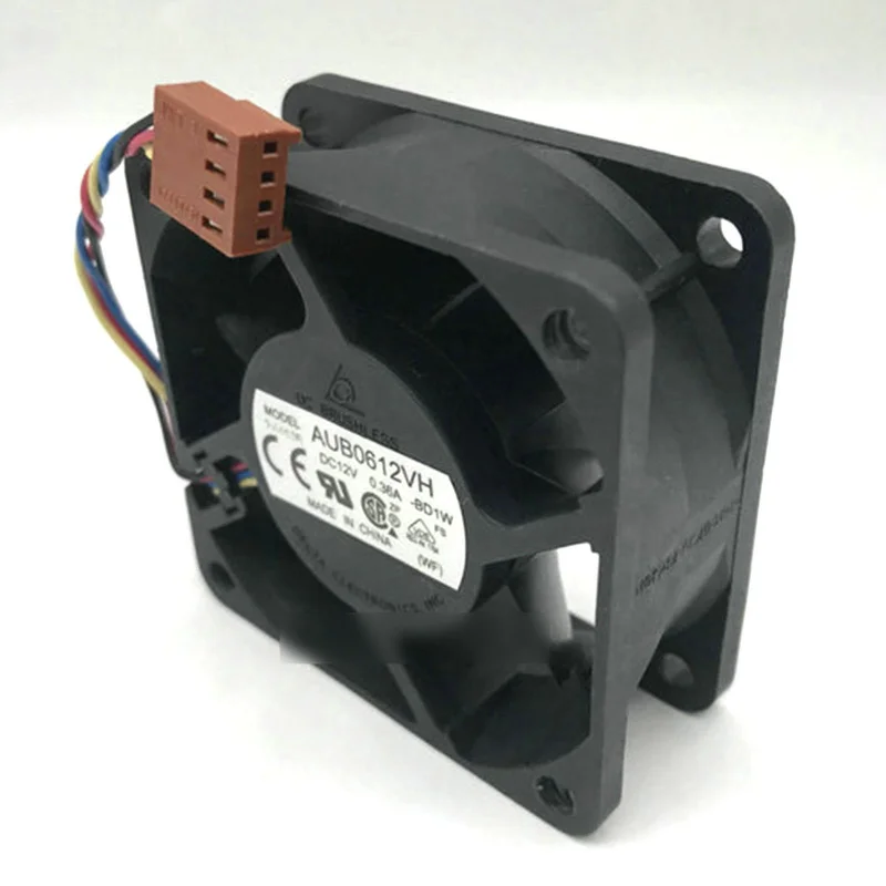 M  New DELTA AUB0612VH 12V 0.36A 60*60*25MM 6CM 4Pin DC Cooling Fan#QW