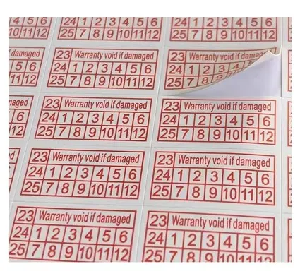 200pcs  Warranty Void If Removed Sticker Red Color Rectangle Shape Fragile Label Stickers