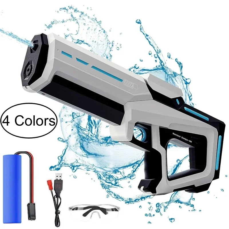 Large Capacity Electric Water Guns Children Outdoor Beach Swimming Pool Toys Adults Powerful Squirt Automatic Water Blasters Gun