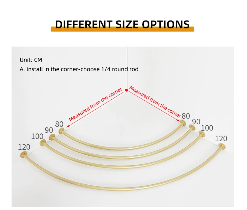 Clothing store custom metal wall mounted corner dressing room shiny gold stainless steel fitting room