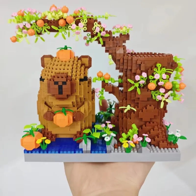 Animal Building Block Pen Holder Multi-Function Desk Organizer for Office Supplies Cosmetics Birthday Gift Desktop Decoration ﻿