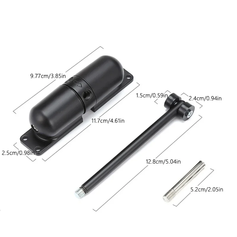 Cửa đóng tự động Cửa đóng lò xo toàn Bề mặt bản lề đóng cửa có thể điều chỉnh được gắn Cửa đóng cửa lò xo tự động