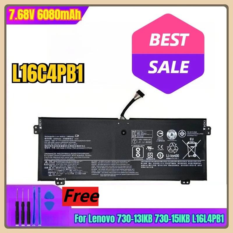 

7.68V 6080mAh Laptop Battery for Lenovo 730-13IKB 730-15IKB