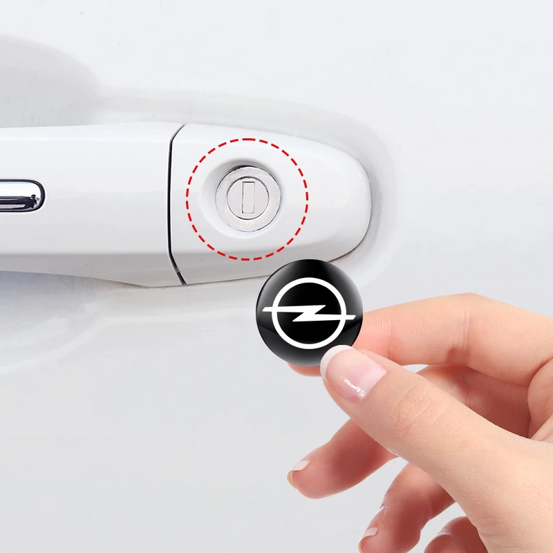 2/5/10Pcs Car Door Keyhole Sticker Auto Lock Decoration Protection Decal For Opel Hyundai Volkswagen Suzuki Kia Chevrolet Seat