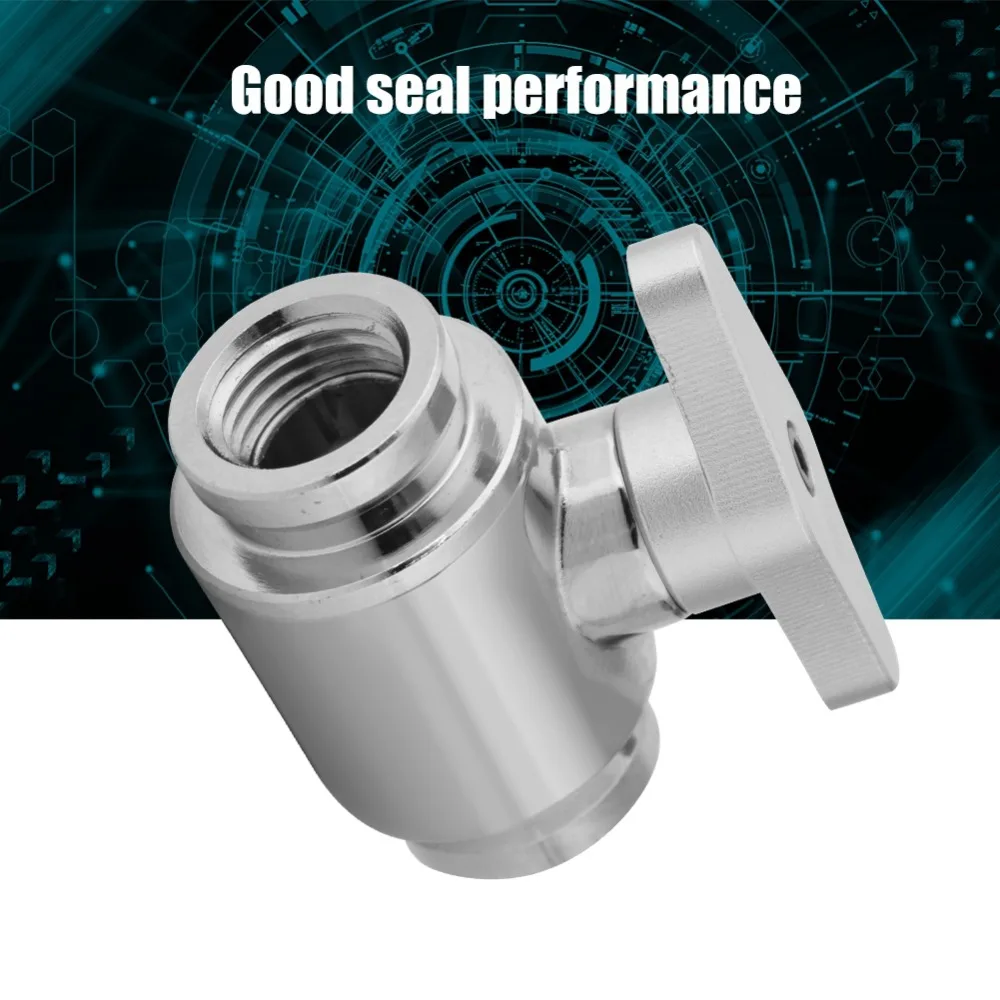 Durable G1/4 Internal Thread Stop Valve Silver Handle Precise Water Ball Valve Ball Valve Computer Water Cooling view 4