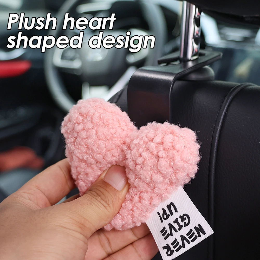 Car Backseat Sundry Storage Plush Hooks Lovely Shape Car Hook Bags Keys Umbrella Hangers Motorcycle Hanger Home Holders Hooks