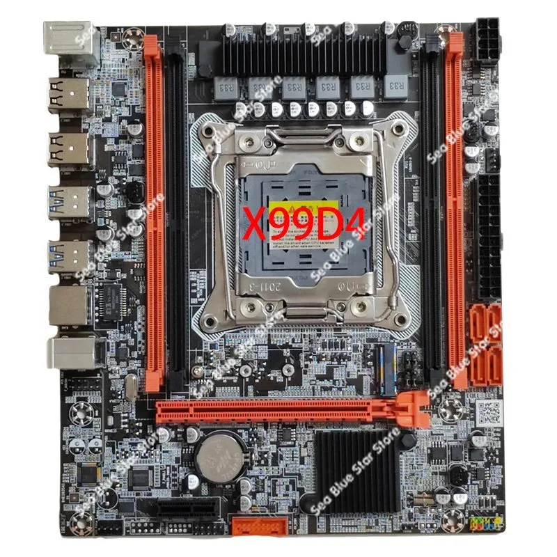 New X99D3 Main Board 2011-3 Pins, Support DDR3 Memory 2666 2678 2696V3 Dual Board CPU
