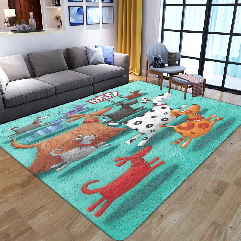 Cartoon Creative Giraffe 3D Anti-Slip Carpets For Living Room Soft Floor Mat Bedroom Decor Bedside Sofa Kids Play Home Area Rugs