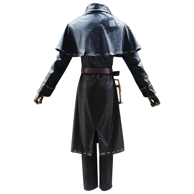 Disfraz de Cosplay de Game Identity V, disfraz de Guardian de tumbas, disfraz de Cosplay de Andrew Kreiss, uniformes negros de piel Original, trajes de reloj de arena