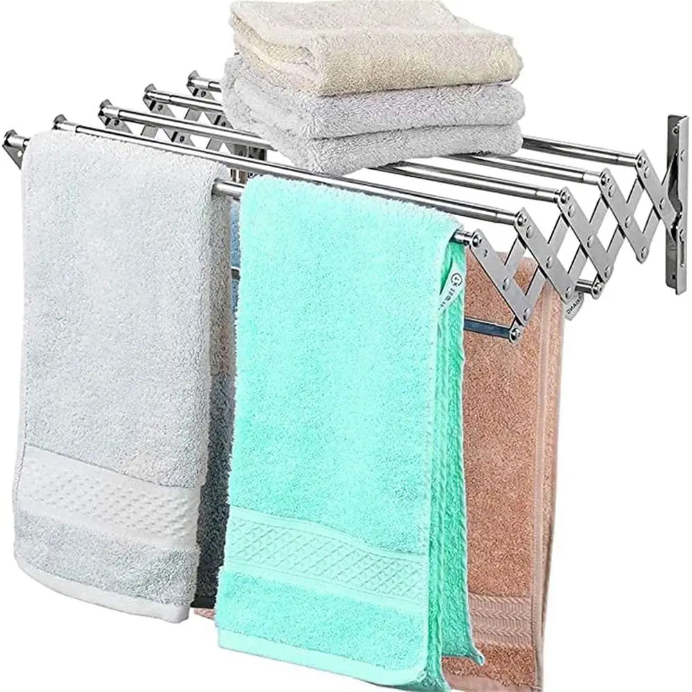 

Настенная сушилка для одежды из нержавеющей стали, длина 40 см, легкая вешалка для внутреннего и наружного применения.