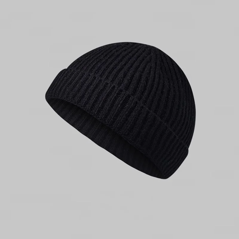 Fashion Hip Hop Beanie Knitted Hat Men Skullcap Women Winter Warm Brimless Baggy Melon Cap Cuff Docker Fisherman Beanies Hats